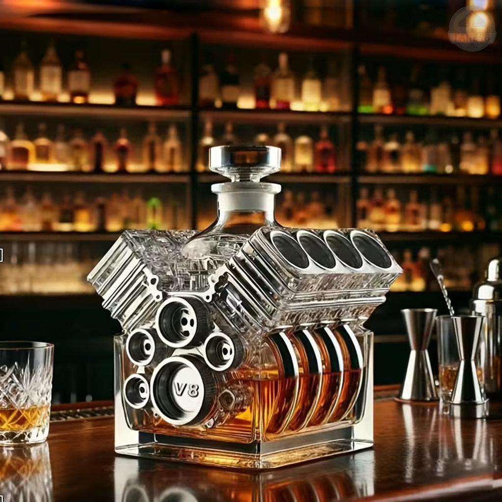 V8 Engine Whiskey Decanter - Unique Gift for Car Lovers – Lane 76