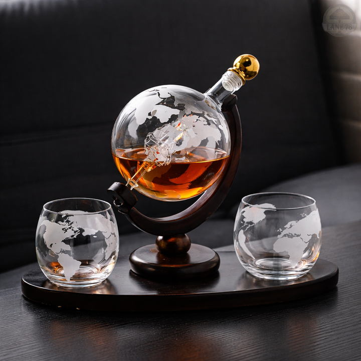 Whiskey Decanter - World Map Edition