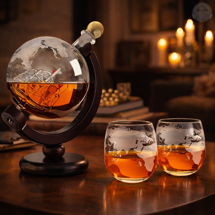 Whiskey Decanter - World Map Edition