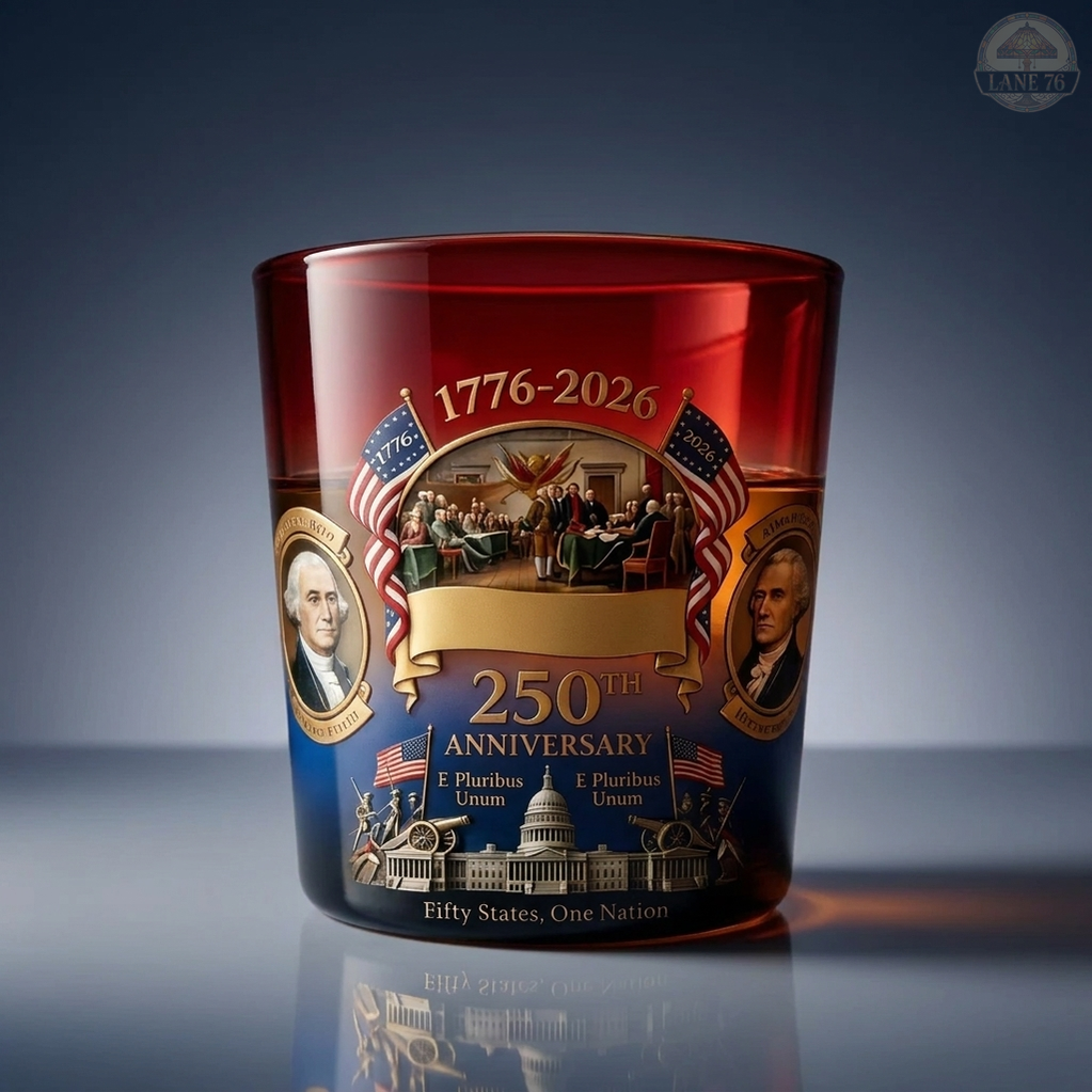 250th Anniversary Whiskey Decanter & Glass Set