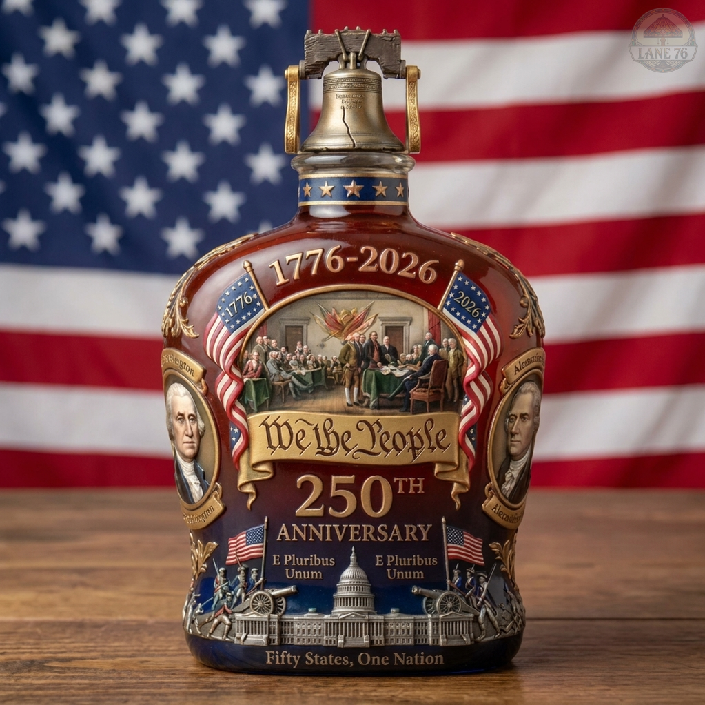 250th Anniversary Whiskey Decanter & Glass Set