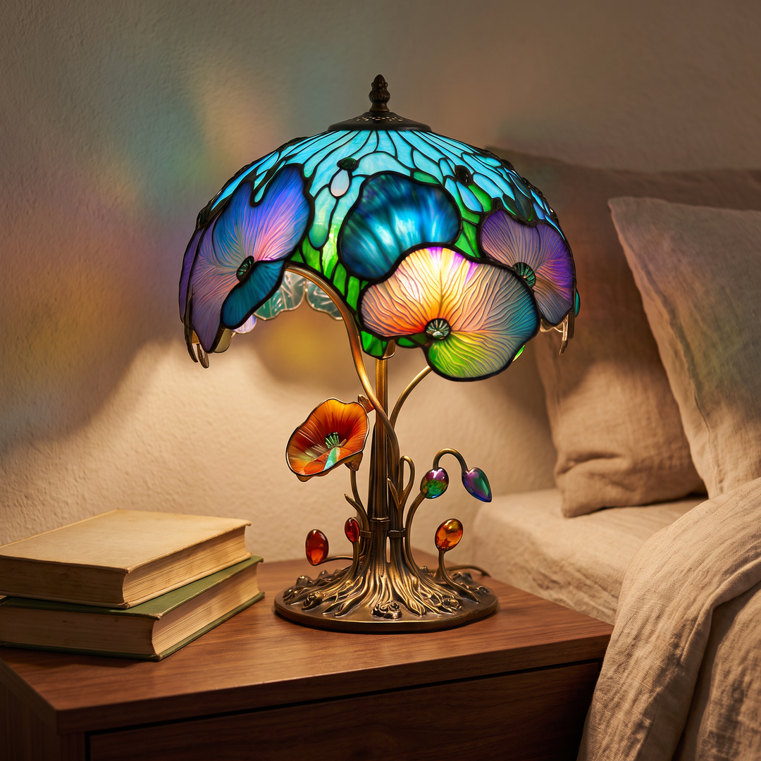 Boho Chic Mushroom Floral Lamp