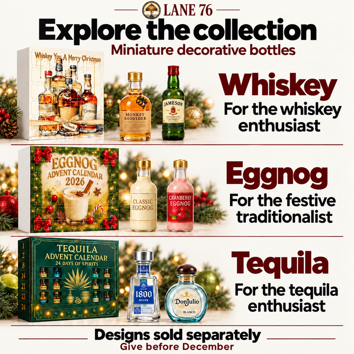Lane 76 — miniature decorative bottle advent calendar collection overview