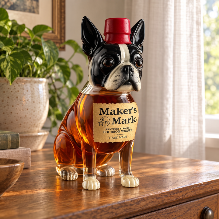 Whiskey Decanter - Boston Terrier Edition