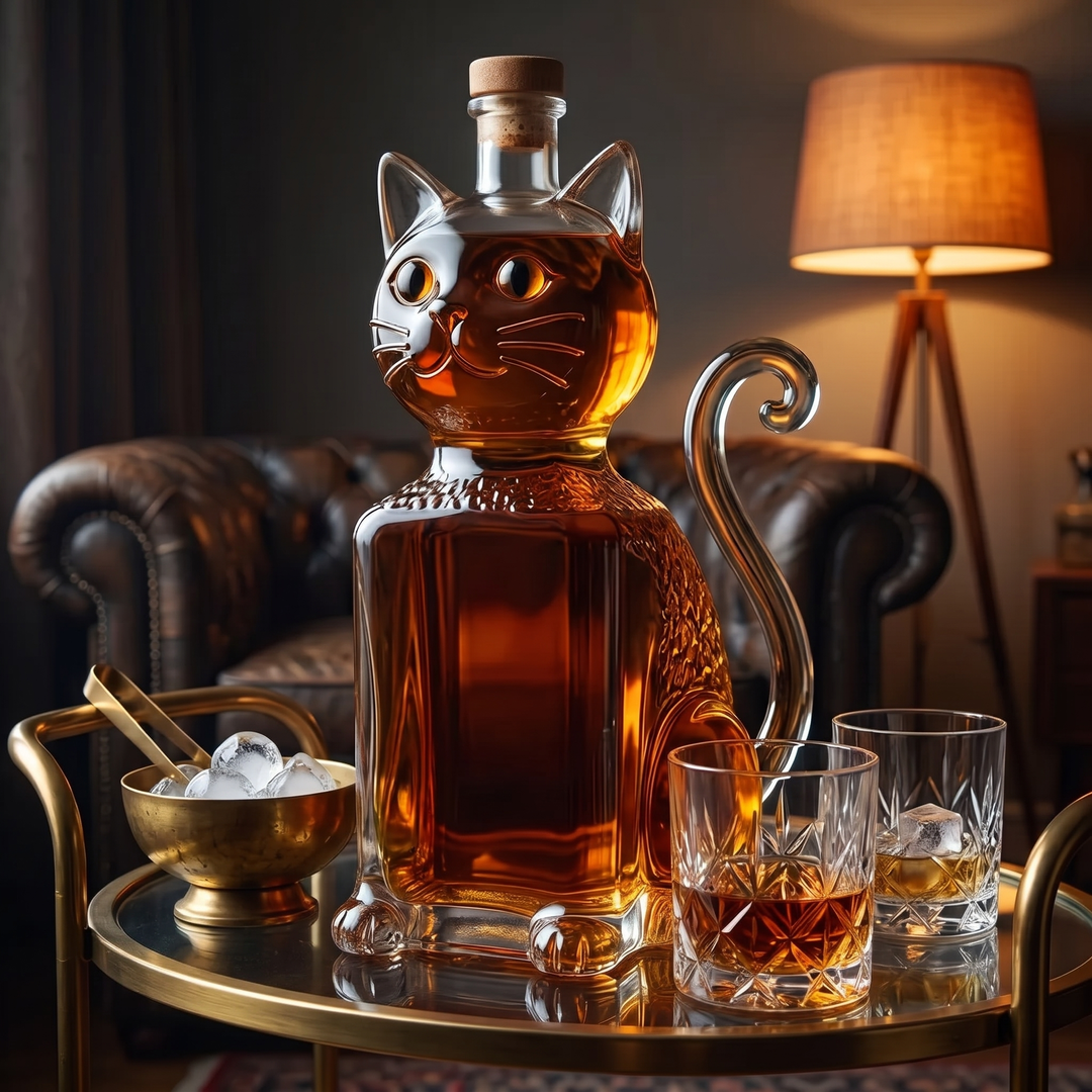 Whiskey Decanter - Cat Edition