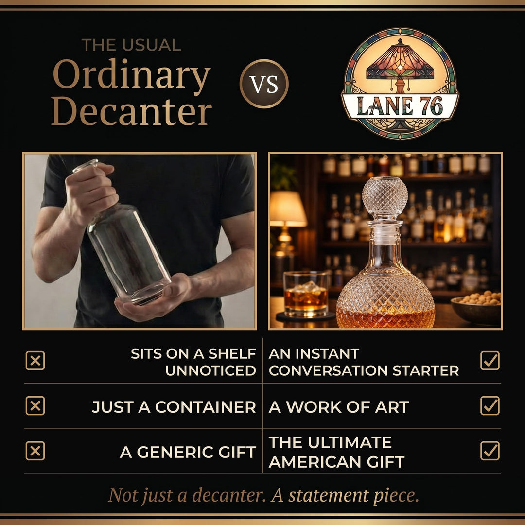 Whiskey Decanter - Diamond Cut