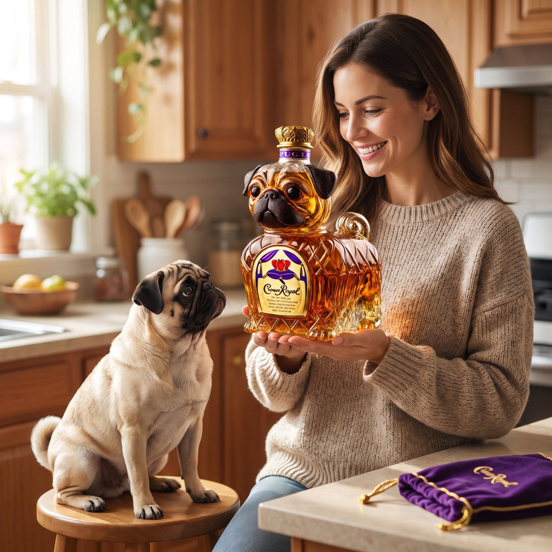 Whiskey Decanter - Pug Edition