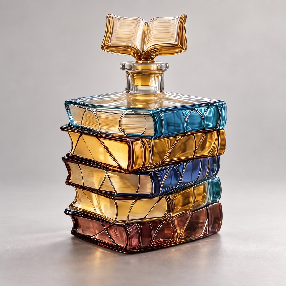 Whiskey Decanter - Stack of Books Edition
