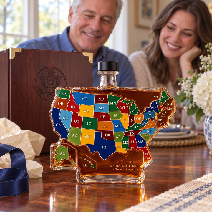 Whiskey Decanter - USA Map 250th Anniversary Edition