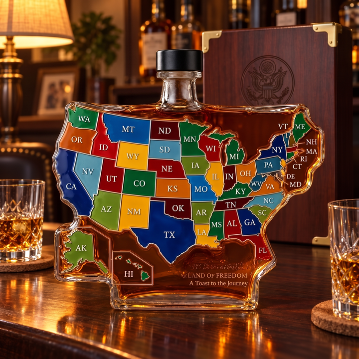 Whiskey Decanter - USA Map 250th Anniversary Edition