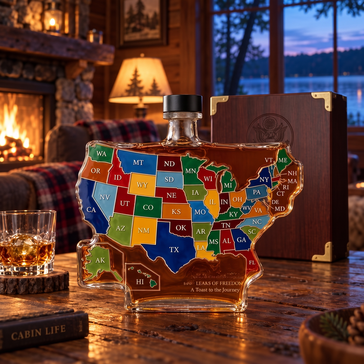 Whiskey Decanter - USA Map 250th Anniversary Edition
